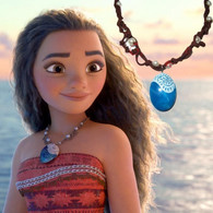 COLLANA OCEANIA MOANA COLORE AZZURRO NECKLACE ANIME COSPLAY GIRLS - Necklaces/Chains