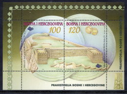 BOSNIA & HERCEGOVINA (Sarajevo) 1997 Archeological Finds Block MNH / **.  Michel Block 3 - Bosnien-Herzegowina