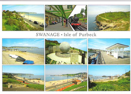 SCENES FROM SWANAGE, THE ISLE OF PURBECK, DORSET, ENGLAND. UNUSED POSTCARD Sa8 - Swanage