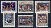 ROMANIA 1969 Frescoes Set MNH / **  Michel 2814-19 - Unused Stamps