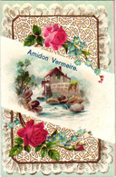 6 Cards  AMIDON  Vermeire Hamme -sur- Durme Marque Négresse Ch.Vermeire - Vangeeteruyen LITHO - Collections, Lots & Séries