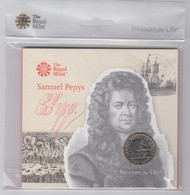 UK £2 Coin Samuel Pepys - Brilliant Uncirculated BU - 2 Pond