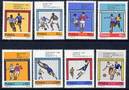 POLAND 1966 Football World Cup Set MNH / **.  Michel 1665-72 - Unused Stamps