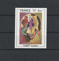 Frankreich 1981 Michel Nr. 2248 U ** Postfrisch Ungezähnt, Dallay 85,-€, Yv. 2137 ND Albert Gleizes - No Dentado