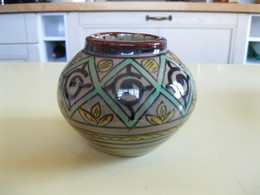 VASE BOULE ORIENTALISTE NUMEROTE - FEZ - MAROC - Oestliche Kunst