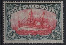Allemagne Colonie Marshall Michel 27 B II (Yvert ) ** 5 RM Centre Rouge Cadre Vert - Marshalleilanden
