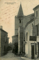 Castelnau D'auzan * La Rue De L'église * épicerie Mercerie J. DAUILLET - Altri & Non Classificati