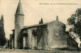 Castelnau D'auzan * Vue Sur L'église D'arech - Otros & Sin Clasificación