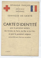 Carte D'identité Des Services De Santé Des Armées / 1962 - Documentos