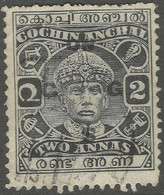 Cochin(India). 1938-44 Mahraja Rama Varma III. Official. 2a Used. SG O50 - Cochin