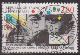 Comité International Olympique - FRANCE - Pierre De Coubertin - N° 2889 - 1994 - Gebruikt