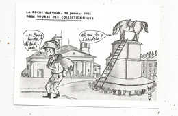 Cp, Bourses & Salons De Collections, Vierge , 3 E Bourse Des Collectionneurs ,1985, LA ROCHE SUR YON ,Vendée - Borse E Saloni Del Collezionismo