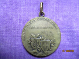 Suisse: Médaille De La Mobilisation 1914 - 1918 Genève - Compagnie De Carabiniers VI 2 - 1914-18