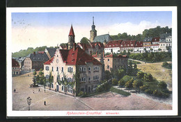 AK Hohenstein-Ernstthal, Altmarkt Aus Der Vogelschau - Hohenstein-Ernstthal