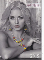 A6053- Advertising, Woman Sexy Blonde Sweetbox Collection, Calendar, 2015 Russia, Small Calendar - Petit Format : 2001-...