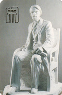 A6062- Statue Sculpture Men On Chair, Calendar, 1989 Russia,  Small Calendar - Small : 1981-90