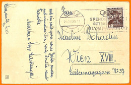 Aa2826 - AUSTRIA - POSTAL HISTORY - POSTCARD 1935 Olympic Games Postmark - Sommer 1936: Berlin