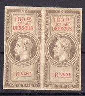 Fiscaux Napoléon Paire - Revenue Stamps