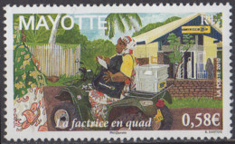MAYOTTE - Factrice En Quad - Unused Stamps