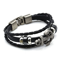 BRACCIALE PERATI DEI CARAIBI ANCORA JACK SPAROW BARBAROSSA BARBANERA SALAZAR B - Armbänder