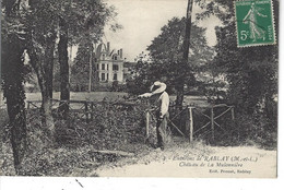 49 - RABLAY ( Les Environs ) - T.Belle Vue Animée Du Château De La Mulonnière ( Pêcheur ) - Otros Municipios