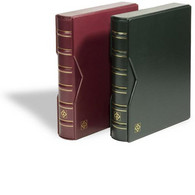 Ringbinder VARIO, In Classic Design Incl. Slipcase, Green - Formato Grande, Fondo Negro