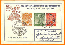 Aa2843 - GERMANY - POSTAL HISTORY - 1953 Olympics Stamps On  SPECIAL POSTCARD - Estate 1952: Helsinki