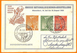 Aa2843 - GERMANY - POSTAL HISTORY - 1953 Olympics Stamps On  SPECIAL POSTCARD - Zomer 1952: Helsinki