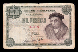 España Spain 1000 Pesetas Luis Vives 1946 Pick 133 BC F - 1000 Peseten