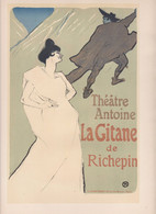 Affiche Lithographie Toulouse Lautrec Art Nouveau Style Les Maitres De L'affiche La Gitane De Richepin - Plakate