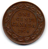 Canada -  1 Cent 1914 TTB - Canada