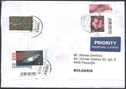 Mailed Cover With Stamps Fauna Porpoise 2019 Flower From Germany - Lettres & Documents