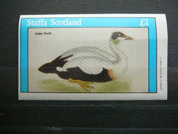 Birds  Ducks # Scotland Staffa # 1982 MNH S/s # - Anatre