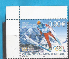 6-21 2006  CRNA GORA MONTENEGRO OLYMPIADI TORINI SPORT  SKISPRING MNH - Invierno 2006: Turín