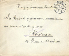 Kriegsgefangenen Brief  Halberstadt - Bordeaux           1915 - Brieven En Documenten