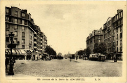 CPA AK PARIS 20e Avenue De La Porte De Montreuil (673310) - Arrondissement: 20