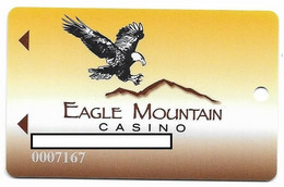 Eagle Mountain Casino, Porterville, CA, U.S.A., Older Used Slot Or Player's Card, # Eaglemountain-1a - Casino Cards