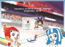 Romania 2010 Mih. 6461 (Bl.474) Youth Olympic Games In Singapore MNH ** - Verano 2014 : Singapur (Juegos Olímpicos De La Juventud)