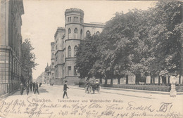 5360) MÜNCHEN - TÜRKENSTRASSE Und Wittelsbacher Palais - Tolle LITHO Mm. Kutsche Usw. 18.06.1907 ! - Muenchen