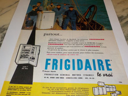 ANCIENNE PUBLICITE PARTOUT FRIGIDAIRE  1960 - Andere Geräte