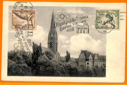 Aa2857 - Germany - POSTAL HISTORY - 1936 Olympic Games SPECIAL POSTMARK - Ete 1936: Berlin