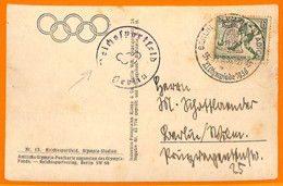 Aa2859 - Germany - POSTAL HISTORY - 1936 Olympic Games SPECIAL POSTMARK - Ete 1936: Berlin