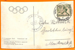 Aa2860  - Germany - POSTAL HISTORY - 1936 Olympic Games SPECIAL POSTMARK - Sommer 1936: Berlin