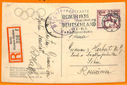 Aa2861 - Germany - POSTAL HISTORY - 1936 Olympic Games SPECIAL POSTMARK  Football Match: Italy / Usa - Sommer 1936: Berlin