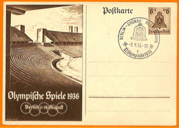 Aa2862 - Germany - POSTAL HISTORY - 1936 Olympic Games STATIONERY CARD Opening - Sommer 1936: Berlin