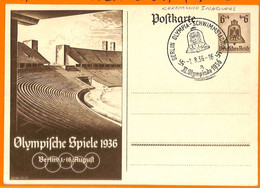 Aa2864 - Germany - POSTAL HISTORY - 1936 Olympic Games STATIONERY CARD Opening Day - Sommer 1936: Berlin