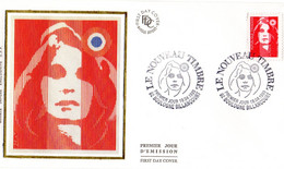 " MARIANNE DU BICENTENAIRE SANS VALEUR FACIALE " Sur Enveloppe 1er Jour Sur Soie De 1993. N° YT 2806. FDC - 1989-1996 Marianne (Zweihunderjahrfeier)