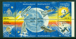 USA 1981 Mi 1481-88 Block Of Eight** Space [A7319] - América Del Norte