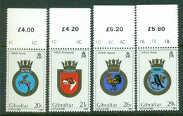 GIBRALTAR 1984 Mi 481-84** Ship Coat Of Arms [A7385] - Timbres