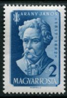 HUNGARY 1957 Arany Anniversary MNH / **.  Michel 1497 - Nuevos